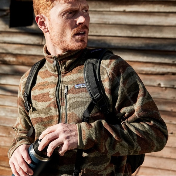 New Patagonia Better Sweater 4 Zip Camo 